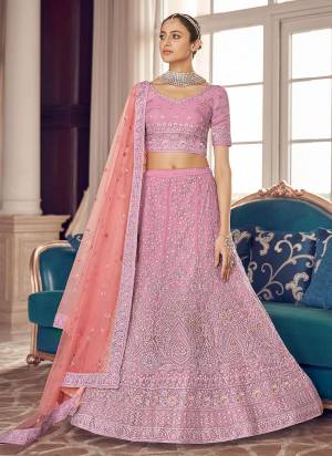 Look Pretty In This Lovely Shade With This Designer Heavy Lehenga Choli In?All Over Fine Colored.These Lehenga And Blouse Are Fabricated On Organza Based Pair With Soft Net Dupatta.Its Beautified With Heavy Designer Work.