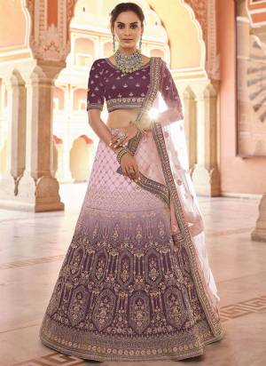 Flaunt Your Rich And Elegant Look Wearing This Designer?Lehenga Choli in All Over Beautiful Colored.These Lehenga And Blouse Are Fabricated On Velvet Pair With Soft Net Blouse.Its Beautified With Heavy Designer Work.