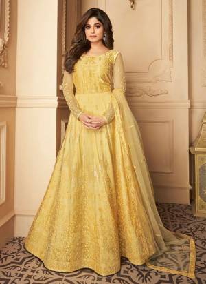 Attract All Wearing This Suit in Beautiful Colored.These Suit Is Fabricated On Butterfly Net Pair With Satin Silk Bottom And Butterfly Net Dupatta.Its Beautified With Heavy Designer Embroidery Work.