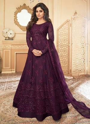 Attract All Wearing This Suit in Beautiful Colored.These Suit Is Fabricated On Butterfly Net Pair With Satin Silk Bottom And Butterfly Net Dupatta.Its Beautified With Heavy Designer Embroidery Work.