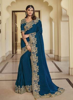 Grab These Designer Saree in Fine Colored Pair With Desiggner Blouse.These Saree And Blouse Are Fabricated On Art Silk.Its Beautified With Heavy Designer Embroidery Work.