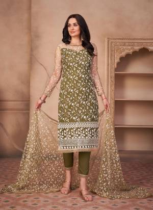 Grab These Semi Stiched Suit in All Over Beautiful Colored.These Top And Dupatta Are Fabricated On Mono Net Pair With American Crepe Bottom.Its Beautified With Designer Work.