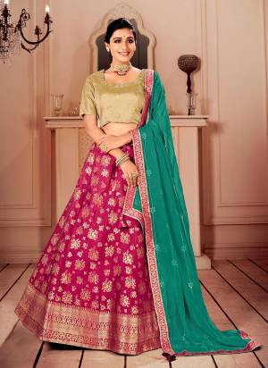 For A Beautiful Look,Grab These Lehenga Choli in All Over Fine Colored.These Lehenga And Blouse Are Fabricated On Silk Pair With Silk Dupatta.Its Beautified With Wevon Designer,Embroidery Work.