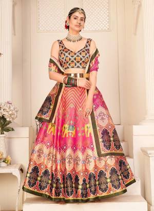 For A Beautiful look,Grab These Lehenga Choli Come With All Over Fine Colored.These Blouse Are Lehenga Are Fabricated On Rera Silk Pair With Assam Silk Dupatta.Its Beautified With Designer Printed Work.