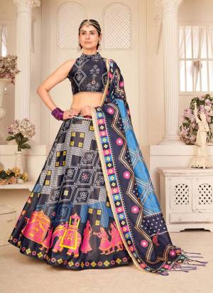 For A Beautiful look,Grab These Lehenga Choli Come With All Over Fine Colored.These Blouse Are Lehenga Are Fabricated On Rera Silk Pair With Assam Silk Dupatta.Its Beautified With Designer Printed Work.