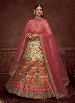 For A Designer Look,Grab These Designer Lehenga in All Over Fine Colored.These Lehenga And Blouse Are Fabricated On Art Silk Pair With Net Dupatta.Its Beautified With Heavy Designer Work.