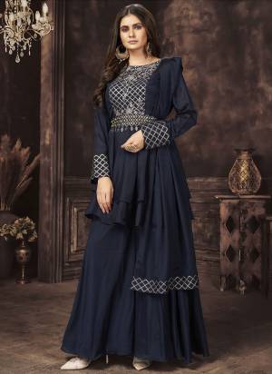 Grab These Readymade Suit in All Over Fine Colored.These Top And Bottom Are Fabricated On Chinon Pair With Georgette Dupatta.Its Beautified With Designer Work.