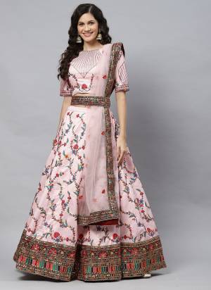 Grab These Designer Lehenga Choli in All Over Fine Colored.These Lehenga And Blouse Are Fabricated On Silk Pair With Net Blouse.Its Beautified With Heavy Designer Work.