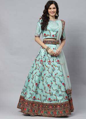 Grab These Designer Lehenga Choli in All Over Fine Colored.These Lehenga And Blouse Are Fabricated On Silk Pair With Net Blouse.Its Beautified With Heavy Designer Work.