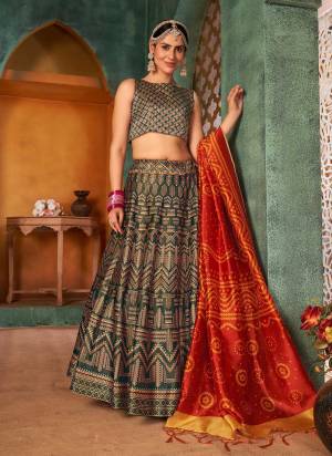 Grab These Lehenga Choli in All Over Fine Colored.These Lehenga And Blouse Are Fabricated On Rera Silk Pair With Assam Silk Dupatta.Its Beautified With Designer Digital Printed Work.