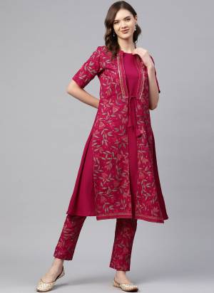 For A Casual Wear,Buy These Readymade Kurti in Pretty Colored.Its Fabricated On Crepe With Designer Foil Printed Work.Its Available in All Regular Size.