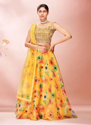 For A Designer Look,Grab These Designer Lehenga in All Over Fine Colored.These Lehenga is Fbaricated On Organza Pair With Soft Net Dupatta And Art Silk Blouse.Its Beautified With Heavy Designer Work.