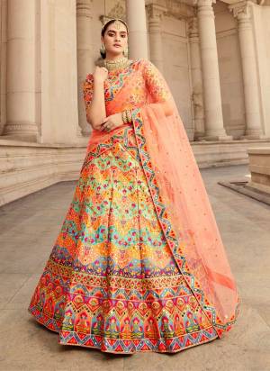 Grab These Designer Lehenga Choli in All Over Fine Colored.These Lehenga And Blouse Are Fabricated On Art Silk Pair With Net Dupatta.Its Beautified With Designer Work.