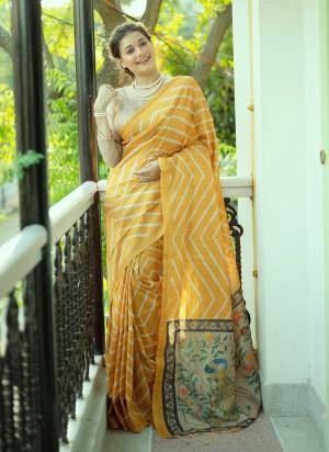 For A Beautiful Look,Grab These Saree in All Over Fine Colored.These Saree is Fabricated On Tussae Silk Pair With Art Silk Blouse.Its Beautified With Wevon Jari Border,Laheriya Printed Work.