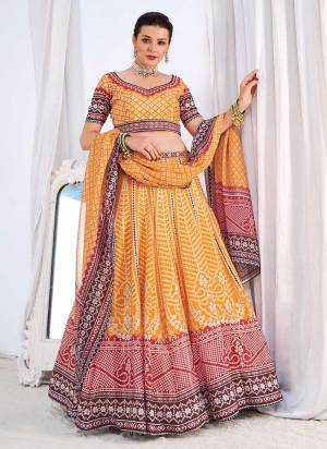 For A Designer Look,Grab These Beautiful Colored Lehenga Choli pair With Blouse And Dupatta.These Lehenga And Blouse Are Fabricated On Chinon Pair With Chinon Dupatta.Its Beautified With Designer Digital Printed Work.