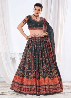 For A Designer Look,Grab These Beautiful Colored Lehenga Choli pair With Blouse And Dupatta.These Lehenga And Blouse Are Fabricated On Chinon Pair With Chinon Dupatta.Its Beautified With Designer Digital Printed Work.