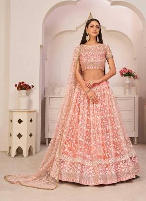 For A Designer Look,Grab These Lehenga Choli in All Over Fine Colored.These Lehenga And Blouse Are Fabricated On Mono Net Pair With Mono Net Dupatta.Its Beautified With Cotton Thread,Sequance Embroidery Work.