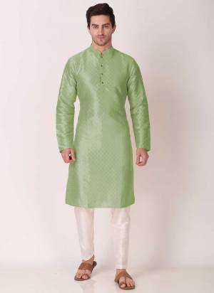 Grab These Traditional Wear Kurta paijama Come Wth Fine Colored.These Kurta And Bottom Are Fabricated On Art Silk.Its Beautified With Wevon Designer Work.