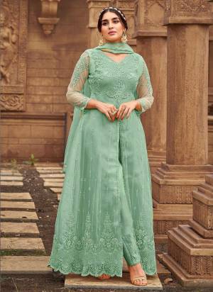 For A Designer Look,Grab These Beautiful Colored Suit Pair With Bottom And Dupatta.These Top And Dupatta is Fabricated On Butterfly Net Pair With Satin Banglori Bottom.Its Beautified With Heavy Designer Work.