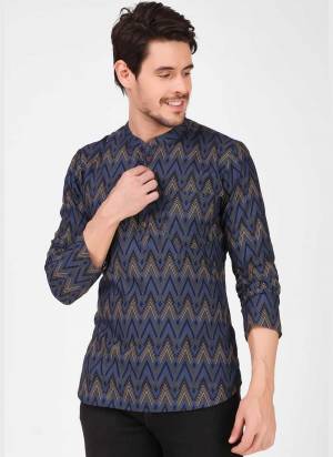 For A Festive Wear,Grab These Readymade Short Kurta in Fine Colored.These Kurta is Fabricated On Cotton Rayon With Designer Ikkat Printed Work.Buy Now.