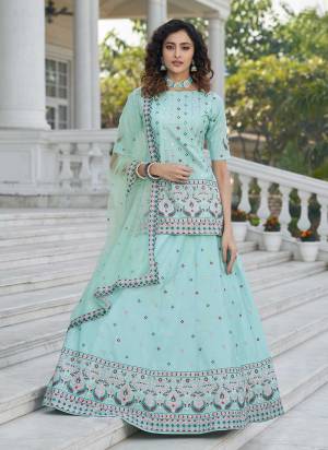 For A Designer Look,Grab These Lehenga Choli in All Over Fine Colored.These Lehenga And Blouse Are Fabricated On Chinon Chiffon Pair With Net Dupatta.Its Beautified With Gota Patti,Thread,Sequance Embroidery Work.