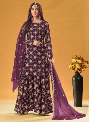 Grab These Beautiful Colored Suit Pair With Bottom And Dupatta.These Top is Fabricated On Faux Georgette Pair With Georgette Bottom And Net Dupatta.Its Beautified With Designer Heavy Embroidery Work. 