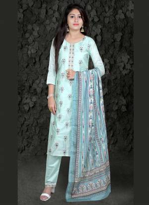 Grab These Readymade Suit in All Over Fine Colored.These Top And Bottom Are Fabricated On Chanderi Silk Pair With Art Silk Dupatta.Its Beautified With Sequance Embroidery And Digital Printed Work.