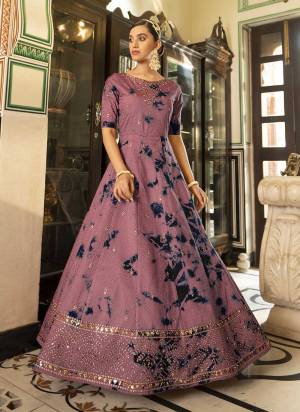 For A Beautiful Look,Grab These Beautiful Colored Gown.These Gown is Fabricated On Cotton.Its Beautified With Designer Shibori Printed,Sequance Embroidery Work.