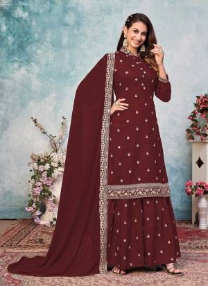 Looking Beautiful in These Pretty Colored Suit Pair With Bottom And Dupatta.These Top And Bottom Are Fabricated On Art Silk Pair With Georgette Dupatta.Its Beautified With Heavy Designer Embroidery Work.