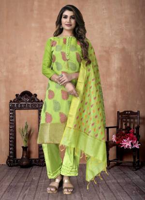 Grab These Casual Wear Dress Material in Fine Colored Pair With Bottom And Dupatta.These Top is Fabricated On Banarasi Silk Pair With Santoon Bottom And Banarasi Silk Dupatta.Its Beautified With Wevon Designer Work.