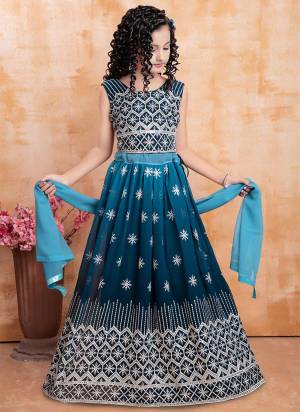 For A Designer Look,Grab These Lehenga Choli in All Over Fine Colored Pair With Designer Blouse And Dupatta.These Lehenga And Blouse Are Fabricated On Georgette Pair With Georgette Dupatta.Its Beautified With Designer Lucknowi Embroidery Work. 