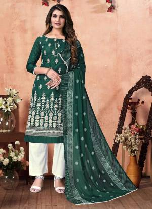 For A Beautiful Look,Grab These Suit in All Over Fine Colored.These Top Is Fabricated On Cotton Pair With Cotton Bottom And Fancy Dupatta.Its Beautified With Designer Embroidery Work.