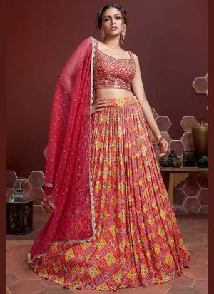 For A Designer Look,Grab These Lehenga in All Over Fine Colored Pair With Designer Dupatta And Blouse.These Lehenga Are Chinon Silk And Blouse Are Fabricated On Banglori Silk Pair With Soft Net Dupatta.Its Beautified With Heavy Designer Work.