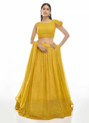 You Will Definitely Earn Lots Of Compliments Wearing This Heavy Designer Lehenga Choli In All Over Color. Its Pretty Blouse, Lehenga and Dupatta Are Fabricated On Fine Beautified with Embroidery Work. Buy This Elegant Peice Now.