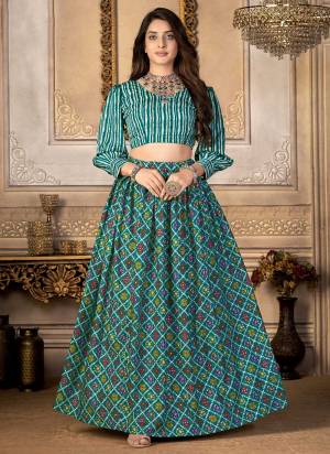 Grab These Beautiful Choli And Skirt in Fine Colored.These Choli And Skirt Are Fabricated On Moscow Silk.Its Beautified With Bandhani Printed Work.