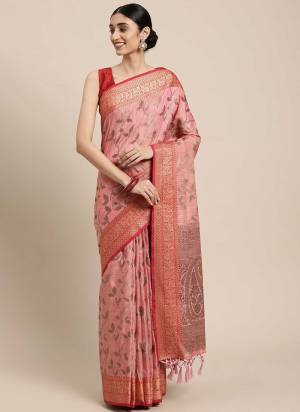 For A Beautiful Look,Grab These Saree in Fine Colored Pair With Blouse.These Saree And Blouse Are Fabricated On Cotton.Its Beautified With Heavy Wevon Handloom Designer Work.