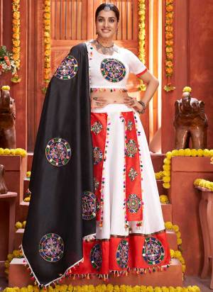 Grab These Traditional Wear Lehenga Choli in All Over Fine Colored Pair With Blouse And Dupatta.These Lehenga And Blouse Are Fabricated On Art Silk Pair With Art Silk Dupatta.Its Beautified With Special Gamthi,Real Mirror Embroidery Work.