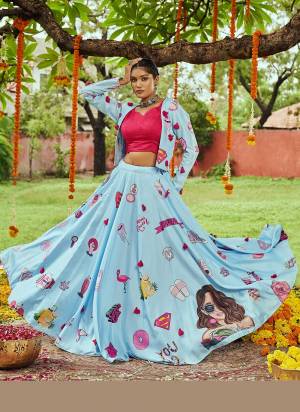 Grab These Traditional Lehenga in Fine Colored Pair With Blouse And Dupatta.These Lehenga Is Fabricated On Cotton Pair With Muslin Cotton Blouse.Its Beautified With Digital Printed,Designer Embroidery Work.