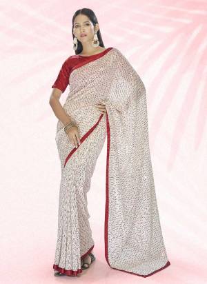 Grab These Beautiful Colored Saree Pair With Blouse.These Saree Is Fabricated On Georgette Pair With Satin Blouse.Its Beautified With Heavy Thread,Dual Sequance Embroidery Work.