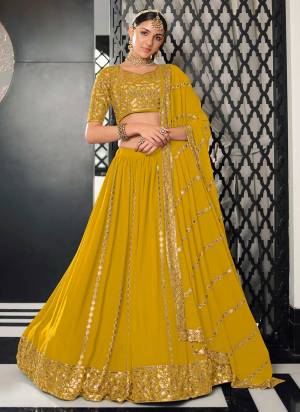 For A Designer Look,Grab These Lehenga in All Over Fine Colored Pair With Designer Blouse And Dupatta.These Lehenga And Blouse Are Fabricated On Georgette Pair With Georgette Dupatta.Its Beautified With Heavy Thread,Sequance Embroidery Work.