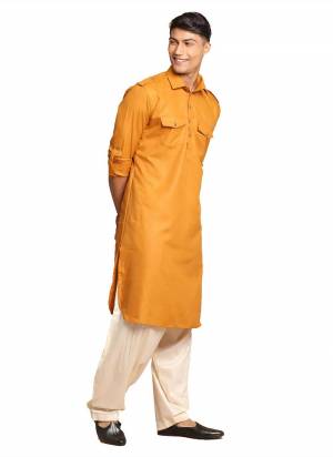 Grab These Traditional Wear Kurta And Paijama.These Kurta And Bottom Are Fabricated On Cotton.Its Beautified With Solid Work.Its Available in All Regular Size.