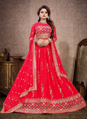 For A Designer Look,Grab These Lehenga Choli in Fine Colored Pair With Designer Blouse And Dupatta.These Blouse And Lehenga Are Fabricated On Viscose Georgette Pair With Viscose Georgette Dupatta.Its Beautified With Heavy Thread,Sequance Embroidery Work.