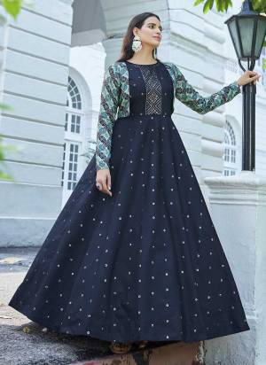 For A Bold And Beautiul Look,Grab These Gown in Fine Colored.These Gown is Fabricated On Cotton Pair With Cotton Koti.Its Beautified With Designer Thread,Sequance Embroidery Work.