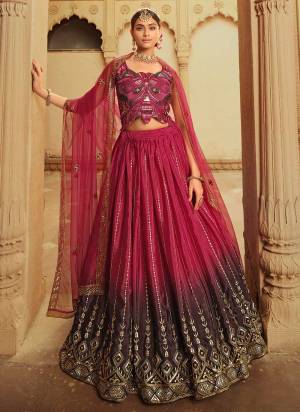 Grab These Beautiful Looking Lehenga Choli in Fine Colored.These lehenga And Blouse Are Fabricated On Silk Pair With Net Dupatta.Its Beautified With Heavy Designer Work.