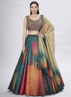 Grab These Fancy Lehenga Choli in Fine Colored These Lehenga And Blouse Are Fabricated On Art Silk Pair With Art Silk Dupatta.Its Beautified With Digital Printed, Thread Embroidery,Hand Work.