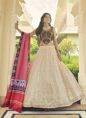 Grab These Designer Look Lehenga Choli in Fine Colored.These Lehenga is Fabricated On Georgette Pair With Georgette Blouse And Cotton Dupatta.Its Beautified With Heavy Designer Work.