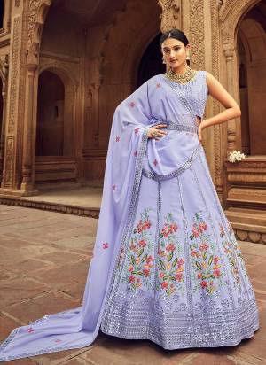 Bold And Beautiful Looking Lehenga Choli is Here,These Lehenga And Blouse Are Fabricated On Georgette Pair With Georgette Dupatta.Its Beautified With Heavy Thread,Sequance Embroidery Work.