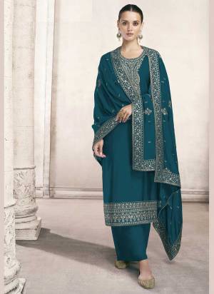 Grab These Plazzo Suit in Fine Colored Pair With Bottom And Dupatta.These Top And Bottom Are Fabricated On Dola Silk Pair With Dola Silk Dupatta.Its Beautified With Heavy Sequance Embroidery Work.