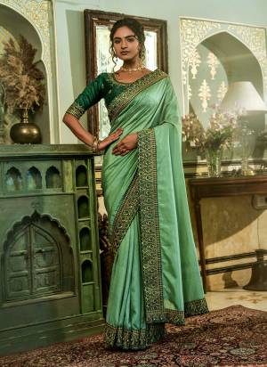 For A Beautiful Look,Grab These Saree in Fine Colored Pair With Blouse.These Saree is Fabricated On Vichitra Silk Pair With Mono Banglori Blouse.Its Beautified With Designer Embroidery Work Lace & Blouse.