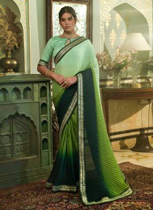 For A Festive Wear,Grab These Fine Colored Saree.These Saree is Fabricated On Chinon Pair With Mono Banglori  Blouse.Its Beautified With Pedding,Crush, Mirror Embroidery Work.